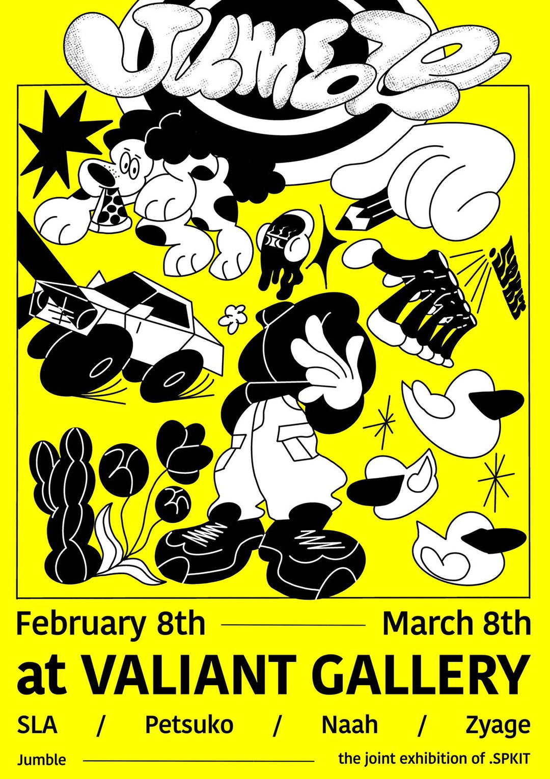 .SPKIT group exhibition "JUMBLE" held<br> At VALIANT GALLERY until March 8th