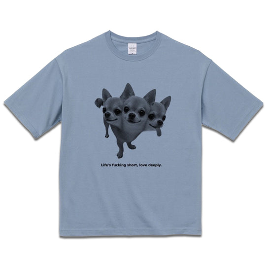 Love deeply Tシャツ アシッドブルー