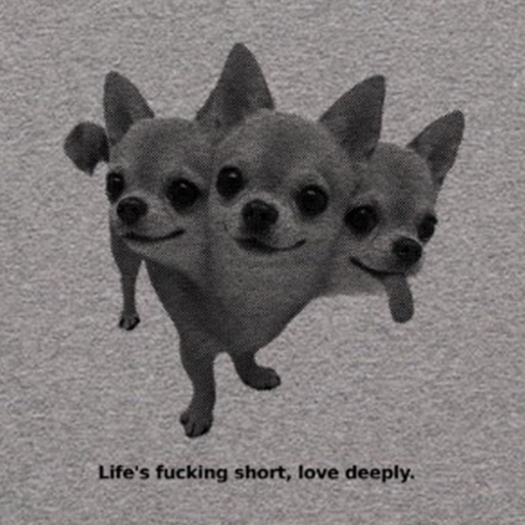 Love deeply Tシャツ ミックスグレー